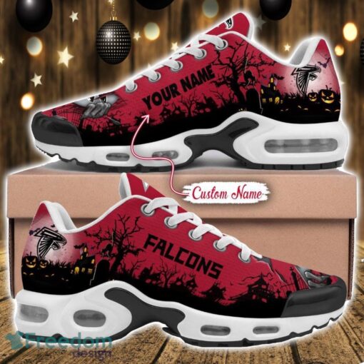 Custom Name NFL Atlanta Falcons Halloween Day Gift Air Cushion Sports Shoes For Men And Women Product Photo 1