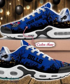 Custom Name NFL Buffalo Bills Halloween Day Gift Air Cushion Sports Shoes For Men And Women