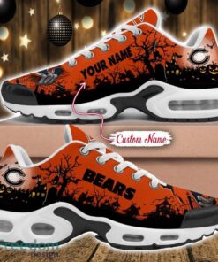 Custom Name NFL Chicago Bears Halloween Day Gift Air Cushion Sports Shoes For Men And Women