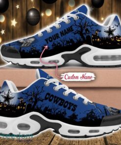 Custom Name NFL Dallas Cowboys Halloween Day Gift Air Cushion Sports Shoes For Men And Women