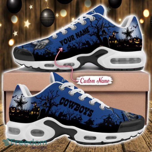 Custom Name NFL Dallas Cowboys Halloween Day Gift Air Cushion Sports Shoes For Men And Women Product Photo 1