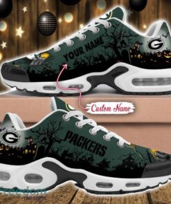 Custom Name NFL Green Bay Packers Halloween Day Gift Air Cushion Sports Shoes For Men And Women