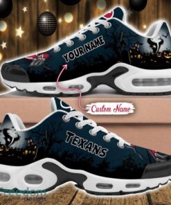 Custom Name NFL Houston Texans Halloween Day Gift Air Cushion Sports Shoes For Men And Women