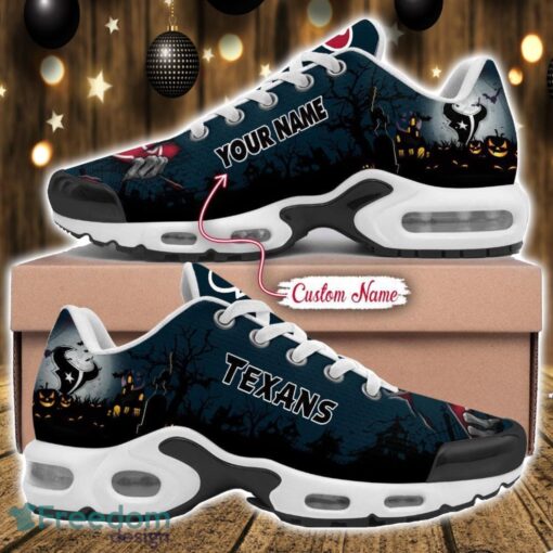 Custom Name NFL Houston Texans Halloween Day Gift Air Cushion Sports Shoes For Men And Women Product Photo 1