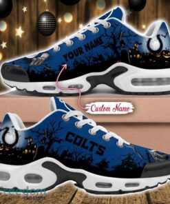 Custom Name NFL Indianapolis Colts Halloween Day Gift Air Cushion Sports Shoes For Men And Women