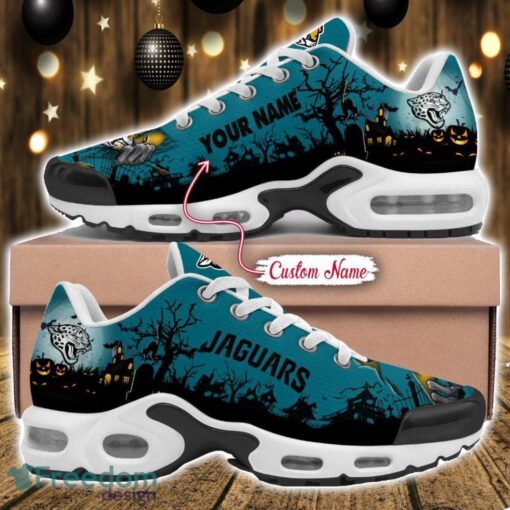 Custom Name NFL Jacksonville Jaguars Halloween Day Gift Air Cushion Sports Shoes For Men And Women Product Photo 1