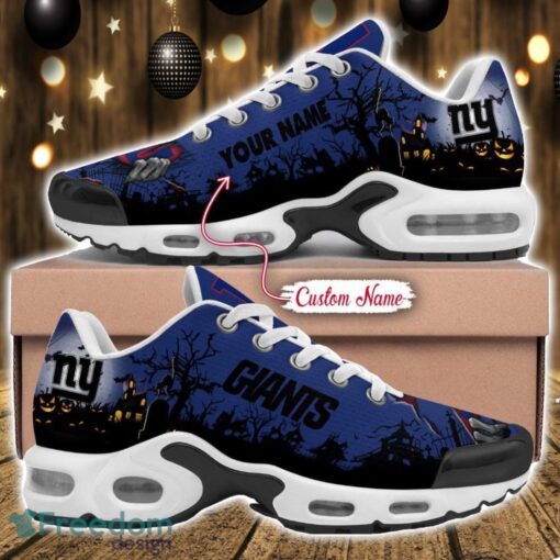 Custom Name NFL New York Giants Halloween Day Gift Air Cushion Sports Shoes For Men And Women Product Photo 1