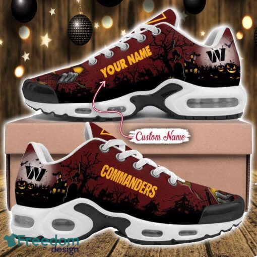 Custom Name NFL Washington commanders Halloween Day Gift Air Cushion Sports Shoes For Men And Women Product Photo 1