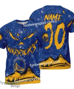Custom Number And Name Golden State Warriors Grinch Face 3D Hoodie, 3D Tshirt, Sweater AOP For Fans - NBA Golden State Warriors Grinch Face 3D Hoodie, 3D Tshirt, Sweater AOP Custom Number And Name Photo 2