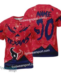 Custom Number And Name Houston Texans Grinch Face 3D Hoodie, 3D Tshirt, Sweater AOP For Men, Women - NFL Houston Texans Grinch Face 3D Hoodie, 3D Tshirt, Sweater AOP Custom Number And Name Photo 2