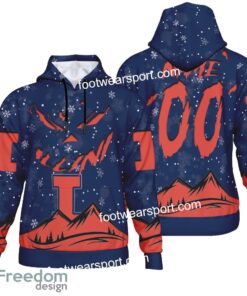Custom Number And Name Illinois Fighting Illini Grinch Face 3D Hoodie, 3D Tshirt, Sweater AOP For Fans Custom Number And Name Illinois Fighting Illini Grinch Face 3D Hoodie, 3D Tshirt, Sweater AOP For Fans