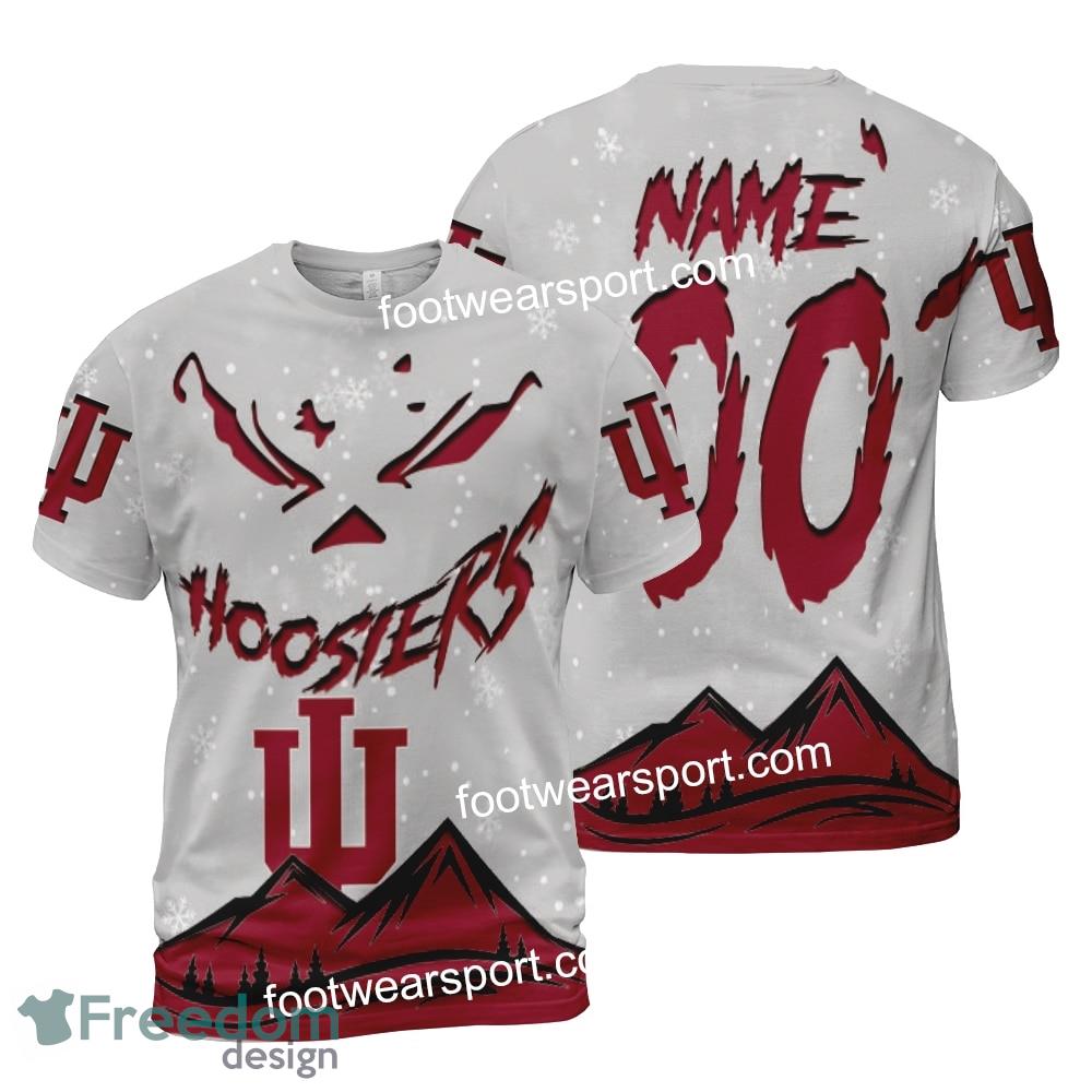 Custom Number And Name Indiana Hoosiers Grinch Face 3D Hoodie, 3D Tshirt, Sweater AOP Gift Holidays image Custom Number And Name Indiana Hoosiers Grinch Face 3D Hoodie, 3D Tshirt, Sweater AOP Gift Holidays - NCAA Indiana Hoosiers Grinch Face 3D Hoodie, 3D Tshirt, Sweater AOP Custom Number And Name Photo 2