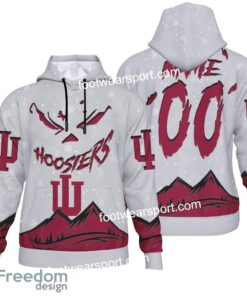 Custom Number And Name Indiana Hoosiers Grinch Face 3D Hoodie, 3D Tshirt, Sweater AOP Gift Holidays Custom Number And Name Indiana Hoosiers Grinch Face 3D Hoodie, 3D Tshirt, Sweater AOP Gift Holidays