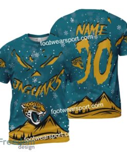 Custom Number And Name Jacksonville Jaguars Grinch Face 3D Hoodie, 3D Tshirt, Sweater AOP For Fans - NFL Jacksonville Jaguars Grinch Face 3D Hoodie, 3D Tshirt, Sweater AOP Custom Number And Name Photo 2