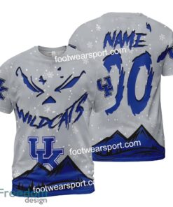 Custom Number And Name Kentucky Wildcats Grinch Face 3D Hoodie, 3D Tshirt, Sweater AOP For Men, Women - NCAA Kentucky Wildcats Grinch Face 3D Hoodie, 3D Tshirt, Sweater AOP Custom Number And Name Photo 2