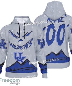 Custom Number And Name Kentucky Wildcats Grinch Face 3D Hoodie, 3D Tshirt, Sweater AOP For Men, Women