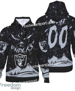 Custom Number And Name Las Vegas Raiders Grinch Face 3D Hoodie, 3D Tshirt, Sweater AOP For Adult