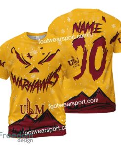 Custom Number And Name Louisiana Monroe Warhawks Grinch Face 3D Hoodie, 3D Tshirt, Sweater AOP For Fans - NCAA Louisiana Monroe Warhawks Grinch Face 3D Hoodie, 3D Tshirt, Sweater AOP Custom Number And Name Photo 2