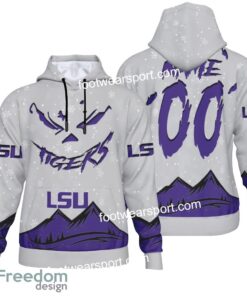 Custom Number And Name LSU Tigers Grinch Face 3D Hoodie, 3D Tshirt, Sweater AOP For Fans