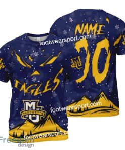 Custom Number And Name marquette golden eagles Grinch Face 3D Hoodie, 3D Tshirt, Sweater AOP For Fans - NCAA2 marquette golden eagles Grinch Face 3D Hoodie, 3D Tshirt, Sweater AOP Custom Number And Name Photo 2
