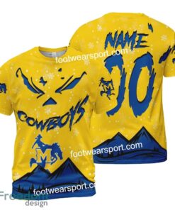 Custom Number And Name McNeese State Cowboys Grinch Face 3D Hoodie, 3D Tshirt, Sweater AOP Gift Holidays - NCAA2 McNeese State Cowboys Grinch Face 3D Hoodie, 3D Tshirt, Sweater AOP Custom Number And Name Photo 2