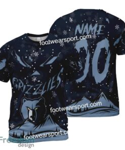 Custom Number And Name Memphis Grizzlies Grinch Face 3D Hoodie, 3D Tshirt, Sweater AOP For Fans - NBA Memphis Grizzlies Grinch Face 3D Hoodie, 3D Tshirt, Sweater AOP Custom Number And Name Photo 2