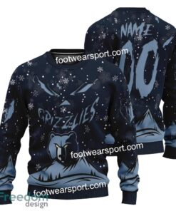 Custom Number And Name Memphis Grizzlies Grinch Face 3D Hoodie, 3D Tshirt, Sweater AOP For Fans - NBA Memphis Grizzlies Grinch Face 3D Hoodie, 3D Tshirt, Sweater AOP Custom Number And Name Photo 3