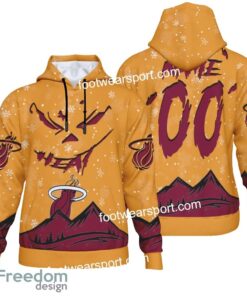 Custom Number And Name Miami Heat Grinch Face 3D Hoodie, 3D Tshirt, Sweater AOP For Fans Custom Number And Name Miami Heat Grinch Face 3D Hoodie, 3D Tshirt, Sweater AOP For Fans