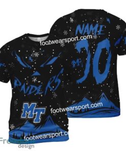Custom Number And Name Middle Tenn Blue Raiders Grinch Face 3D Hoodie, 3D Tshirt, Sweater AOP For Men, Women - NCAA Middle Tenn Blue Raiders Grinch Face 3D Hoodie, 3D Tshirt, Sweater AOP Custom Number And Name Photo 2