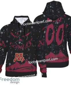 Custom Number And Name Minnesota Golden Gophers Grinch Face 3D Hoodie, 3D Tshirt, Sweater AOP For Fans