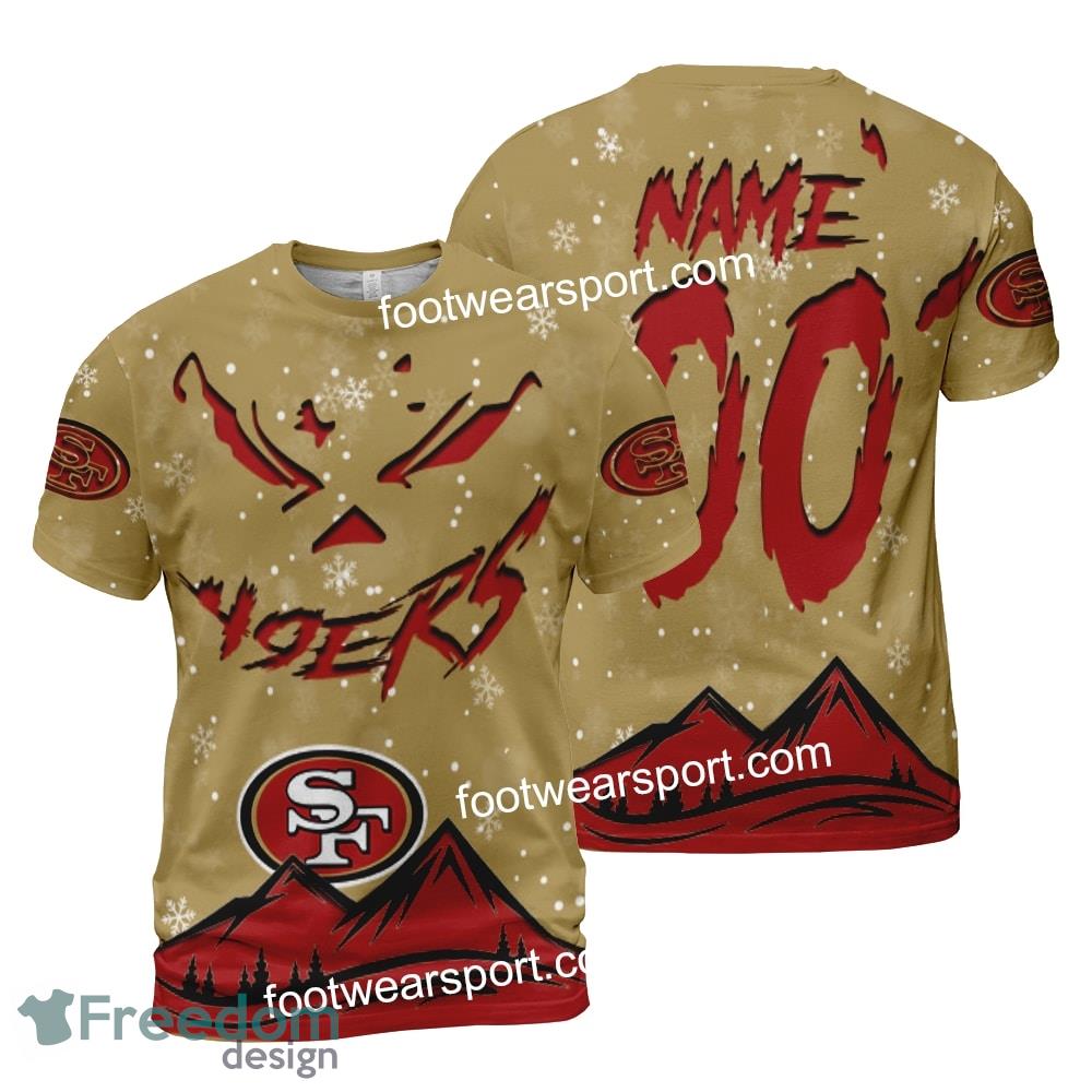 Custom Number And Name San Francisco 49ers Grinch Face 3D Hoodie, 3D Tshirt, Sweater AOP For Men, Women image Custom Number And Name San Francisco 49ers Grinch Face 3D Hoodie, 3D Tshirt, Sweater AOP For Men, Women - NFL San Francisco 49ers Grinch Face 3D Hoodie, 3D Tshirt, Sweater AOP Custom Number And Name Photo 2