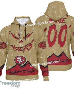 Custom Number And Name San Francisco 49ers Grinch Face 3D Hoodie, 3D Tshirt, Sweater AOP For Men, Women