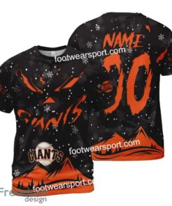 Custom Number And Name San Francisco Giants Grinch Face 3D Hoodie, 3D Tshirt, Sweater AOP For Men, Women - MLB San Francisco Giants Grinch Face 3D Hoodie, 3D Tshirt, Sweater AOP Custom Number And Name Photo 2