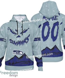 Custom Number And Name Seattle Seahawks Grinch Face 3D Hoodie, 3D Tshirt, Sweater AOP For Fans Custom Number And Name Seattle Seahawks Grinch Face 3D Hoodie, 3D Tshirt, Sweater AOP For Fans
