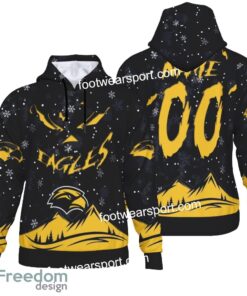 Custom Number And Name Southern Miss Golden Eagles Grinch Face 3D Hoodie, 3D Tshirt, Sweater AOP For Men, Women