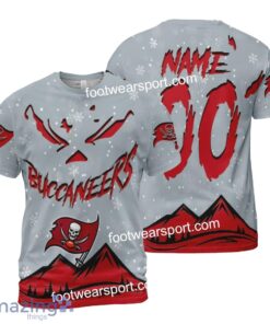 Custom Number And Name Tampa Bay Buccaneers Grinch Face 3D Hoodie, 3D Tshirt, Sweater AOP For Fans - NFL Tampa Bay Buccaneers Grinch Face 3D Hoodie, 3D Tshirt, Sweater AOP Custom Number And Name Photo 2