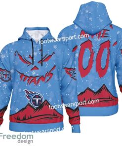Custom Number And Name Tennessee Titans Grinch Face 3D Hoodie, 3D Tshirt, Sweater AOP Gift Holidays
