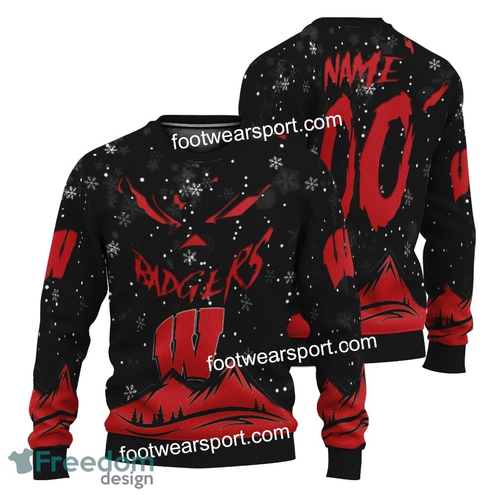 custom-number-and-name-wisconsin-badgers-grinch-face-3d-hoodie-3d-tshirt-sweater-aop-for-fans-2.jpg Custom Number And Name Wisconsin Badgers Grinch Face 3D Hoodie, 3D Tshirt, Sweater AOP For Fans - NCAA Wisconsin Badgers Grinch Face 3D Hoodie, 3D Tshirt, Sweater AOP Custom Number And Name Photo 3