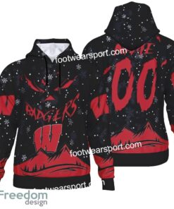 Custom Number And Name Wisconsin Badgers Grinch Face 3D Hoodie, 3D Tshirt, Sweater AOP For Fans Custom Number And Name Wisconsin Badgers Grinch Face 3D Hoodie, 3D Tshirt, Sweater AOP For Fans