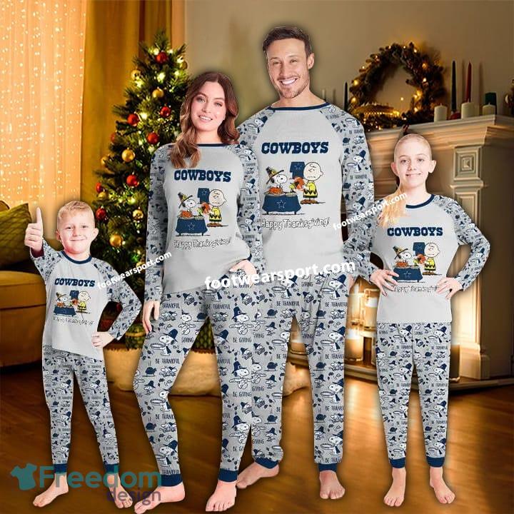 Dallas Cowboys Football Happy Thanksgiving Ugly Christmas Pajamas Set Family Kid Men Women image Dallas Cowboys Football Happy Thanksgiving Ugly Christmas Pajamas Set Family Kid Men Women - Dallas Cowboys Football Happy Thanksgiving Ugly Christmas Pajamas Set Family Kid Men Women