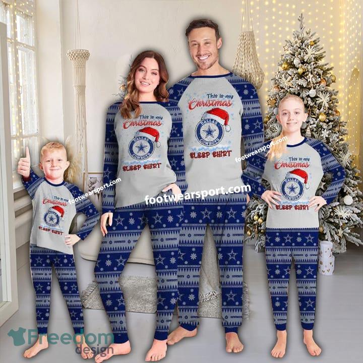 Dallas Cowboys This is my Christmas Fan Xmas Family Pajamas Set For Men Women Kid image Dallas Cowboys This is my Christmas Fan Xmas Family Pajamas Set For Men Women Kid - Dallas Cowboys This is my Christmas Fan Xmas Family Pajamas Set For Men Women Kid