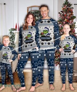 Dallas Cowboys Tis The Season Xmas Family Pajamas Set Kid Men Women