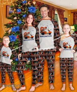 Denver Broncos Christmas Xmas Family Pajamas Set For Men Women Kid