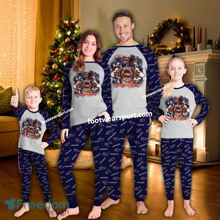 Denver Broncos Transfer Ugly Christmas Pajamas Set Family Kid Men Women image Denver Broncos Transfer Ugly Christmas Pajamas Set Family Kid Men Women - Denver Broncos Transfer Ugly Christmas Pajamas Set Family Kid Men Women