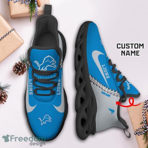 Detroit Lions Custom Name Limited Max Soul Shoes Sneakers For Sports Fans Gift Product Photo 3