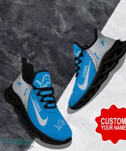 Detroit Lions Custom Name Limited Max Soul Shoes Sneakers For Sports Fans Gift Product Photo 1