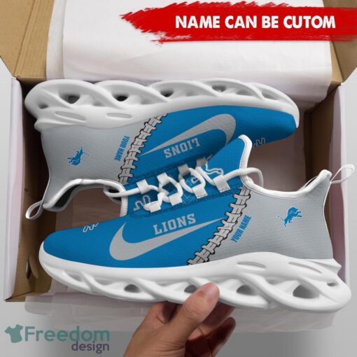 Detroit Lions Custom Name Limited Max Soul Shoes Sneakers For Sports Fans Gift Product Photo 5