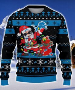 Detroit Lions Santa Claus Ugly Christmas Sweater Christmas Gift 3D Sweater