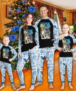 Detroit Lions Super Bowl Christmas Pajamas Set Family Kid Men Women