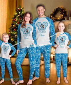 Detroit Lions Ugly Christmas Pajamas Set Family Kid Men Women